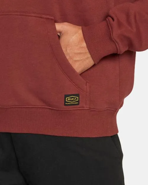 Rvca Americana Hoodie Red Earth Men Hoodies and Sweatshirts