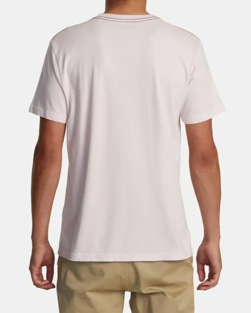 Rvca Arrangement Tee Light Pink Men Short Sleeves