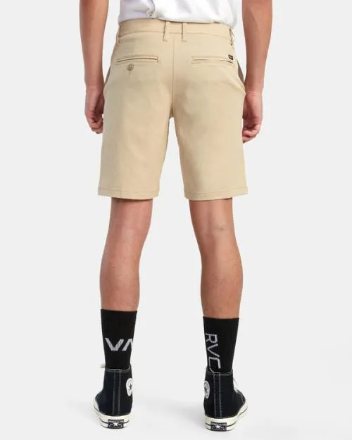 Rvca Back In Hybrid Walkshorts 19034 Khaki Men Shorts and Hybrids