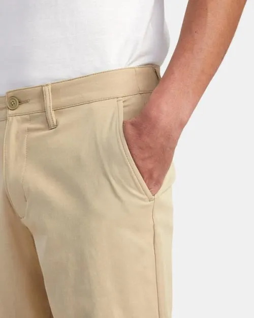 Rvca Back In Hybrid Walkshorts 19034 Khaki Men Shorts and Hybrids