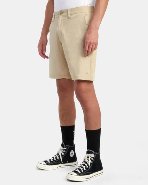 Rvca Back In Hybrid Walkshorts 19034 Khaki Men Shorts and Hybrids