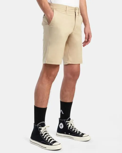 Rvca Back In Hybrid Walkshorts 19034 Khaki Men Shorts and Hybrids