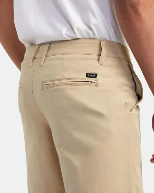 Rvca Back In Hybrid Walkshorts 19034 Khaki Men Shorts and Hybrids