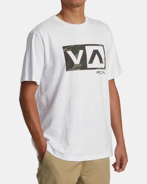 Rvca Balance Box Short Sleeve TShirt White Men Tees and Tanks