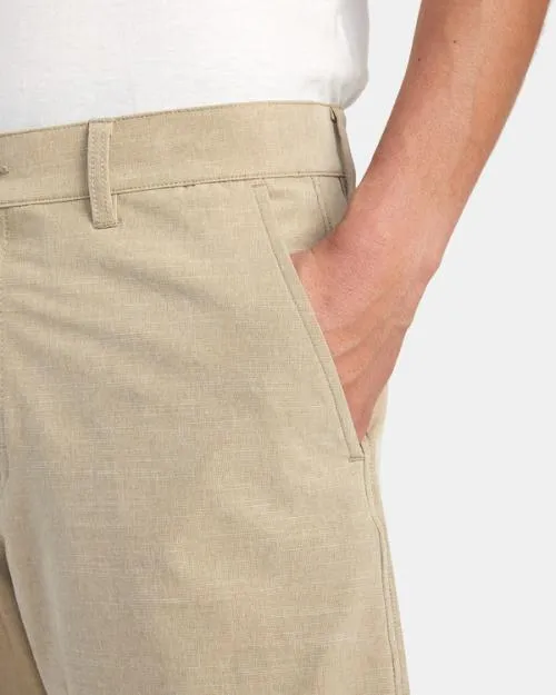 Rvca Balance Hybrid Shorts 20 Khaki Men Shorts and Hybrids