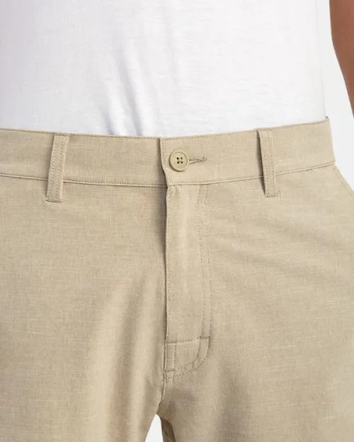 Rvca Balance Hybrid Shorts 20 Khaki Men Shorts and Hybrids