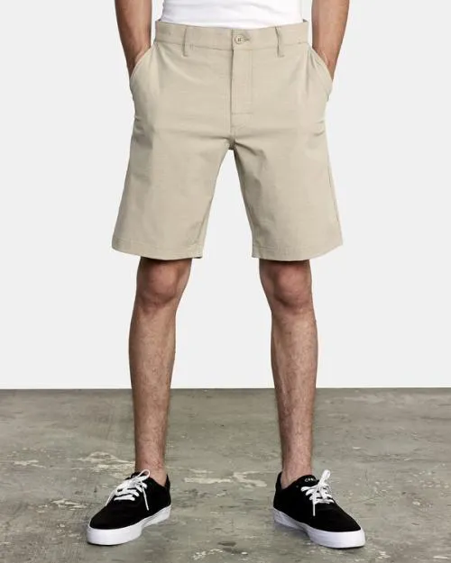 Rvca Balance Hybrid Shorts 20 Khaki Men Shorts and Hybrids