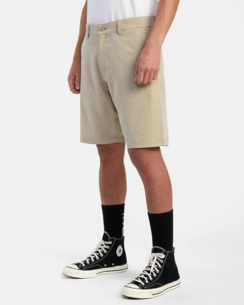 Rvca Balance Hybrid Shorts 20 Khaki Men Shorts and Hybrids