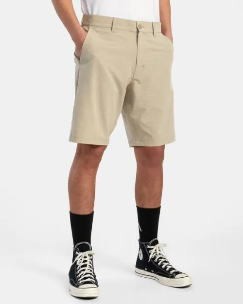Rvca Balance Hybrid Shorts 20 Khaki Men Shorts and Hybrids