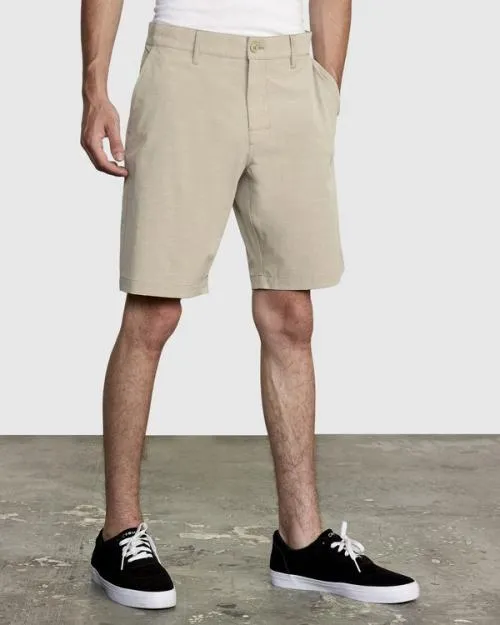 Rvca Balance Hybrid Shorts 20 Khaki Men Shorts and Hybrids