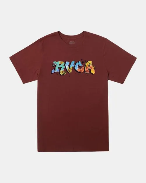 Rvca Black Book TShirt Red Earth Men Short Sleeves