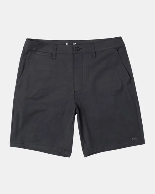 Rvca Boy039s Back In Hybrid 19034 Shorts Black Boys Shorts