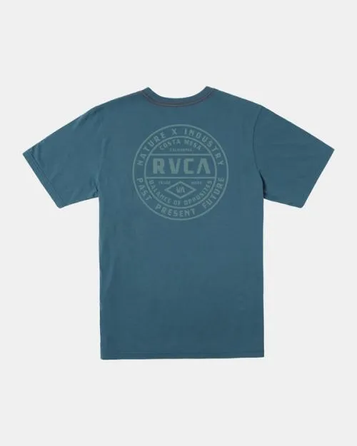 Rvca Boy039s Standard Issue TShirt Duck Blue Boys Tees and Tanks