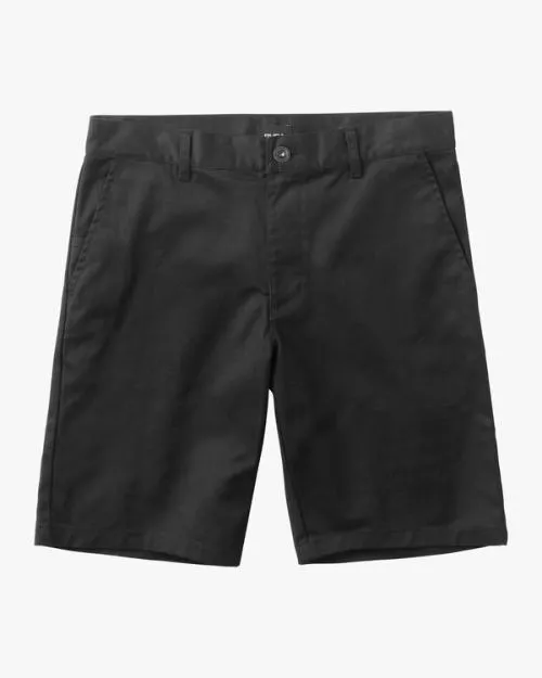 Rvca Boys Weekday Stretch Short Black Boys Shorts
