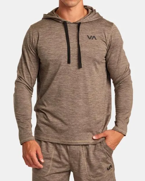 Rvca CAble Pullover Hoodie Mushroom SportMen Hoodies and Sweatshirts