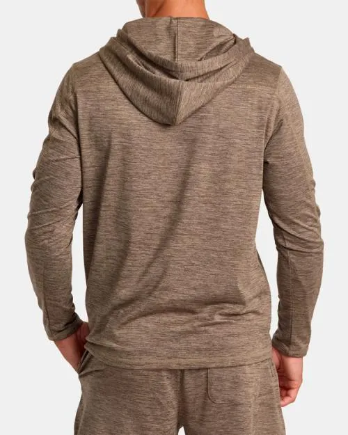 Rvca CAble Pullover Hoodie Mushroom SportMen Hoodies and Sweatshirts