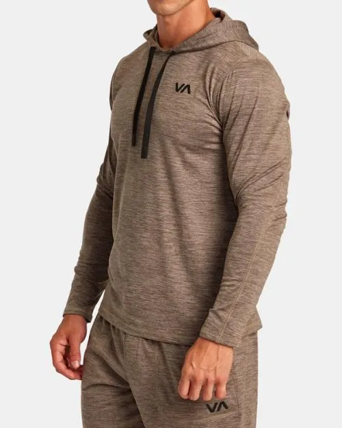 Rvca CAble Pullover Hoodie Mushroom SportMen Hoodies and Sweatshirts