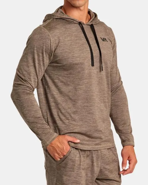 Rvca CAble Pullover Hoodie Mushroom SportMen Hoodies and Sweatshirts
