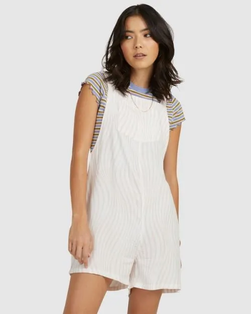 Rvca Clancy Psych Shorty Blush Women Dresses and Rompers
