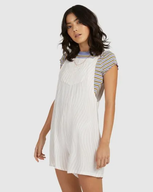 Rvca Clancy Psych Shorty Blush Women Dresses and Rompers
