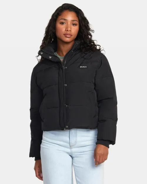 Rvca Cloud Puffer Jacket Rvca Black Women Jackets