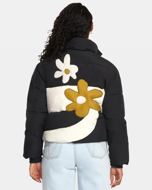 Rvca Cloud Puffer Jacket Rvca Black Women Jackets