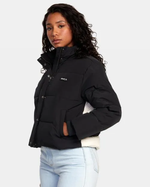 Rvca Cloud Puffer Jacket Rvca Black Women Jackets