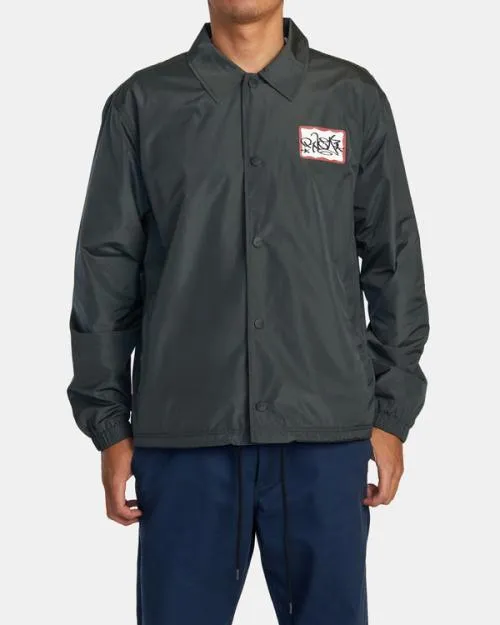 Rvca Coaches Jacket Rvca Black Men Jackets