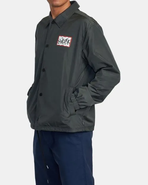 Rvca Coaches Jacket Rvca Black Men Jackets