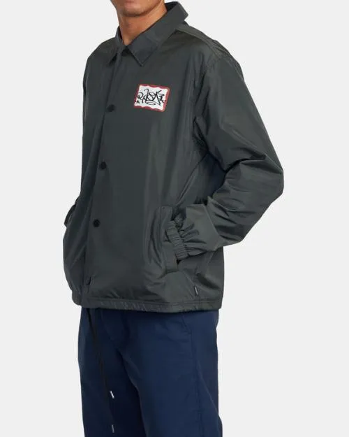 Rvca Coaches Jacket Rvca Black Men Jackets