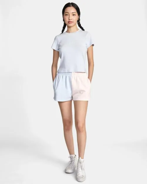 Rvca Color Block Sweatshorts Multi Women Shorts and Skirts