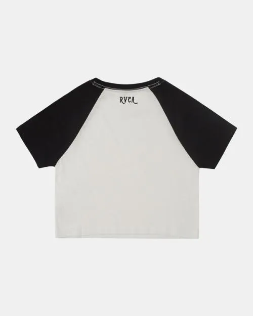 Rvca Daisy TShirt Vintage White Women Tees and Tanks