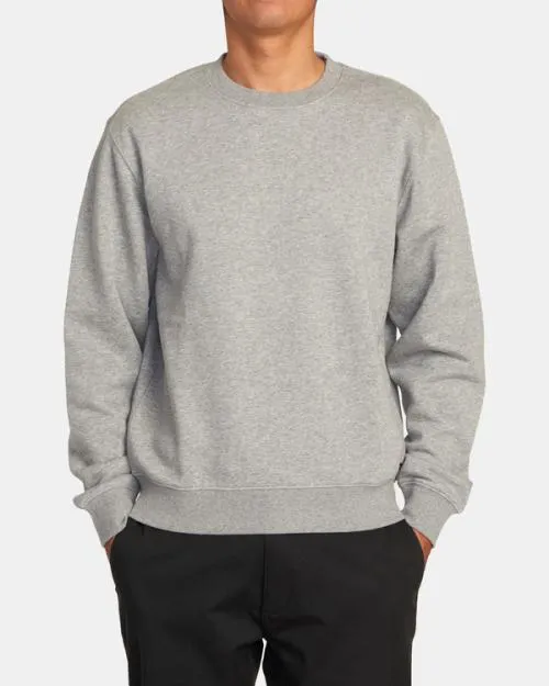 Rvca Dayshift Sweatshirt Athletic Heather Men Hoodies and Sweatshirts