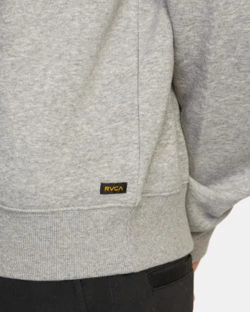 Rvca Dayshift Sweatshirt Athletic Heather Men Hoodies and Sweatshirts