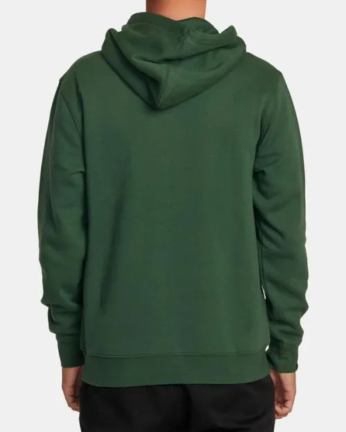 Rvca Del Toro Hoodie College Green Men Hoodies and Sweatshirts