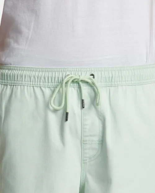 Rvca Escape Elastic Waist Walkshorts 17 Aqua Men Shorts and Hybrids