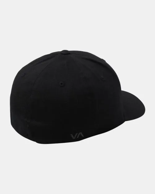 Rvca Flex Fit Hat Black Men Hats and Beanies