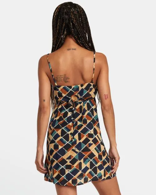 Rvca Hillside Mini Dress Multi Women Dresses and Rompers