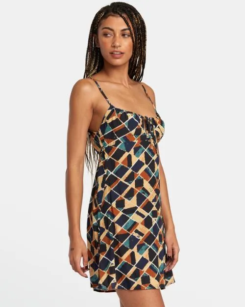 Rvca Hillside Mini Dress Multi Women Dresses and Rompers