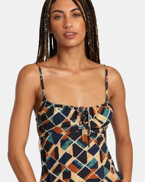 Rvca Hillside Mini Dress Multi Women Dresses and Rompers