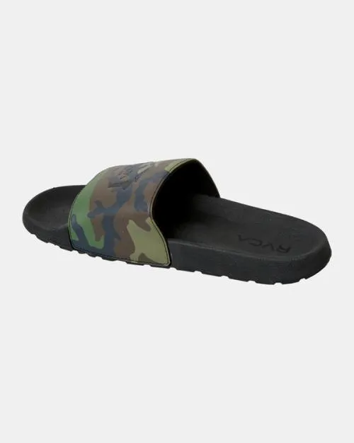 Rvca Island Hex Slides Black SportMen Sandals