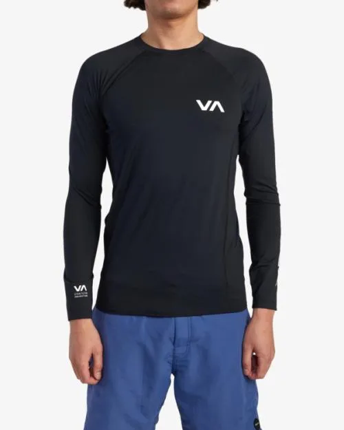 Rvca Long Sleeve Rashguard Black 2 Surf Rashguards and Surf Tees