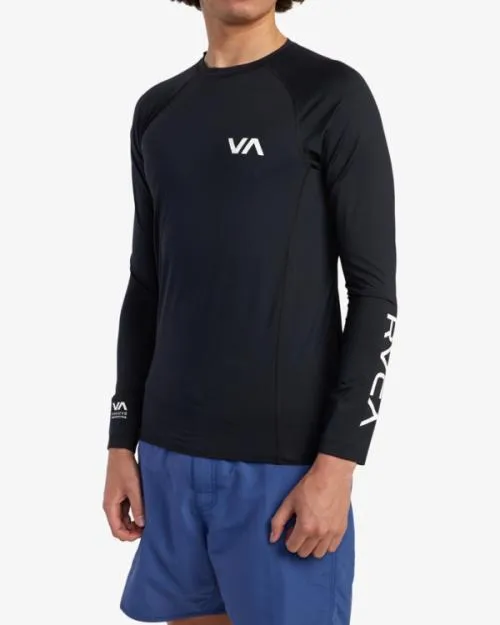 Rvca Long Sleeve Rashguard Black 2 Surf Rashguards and Surf Tees