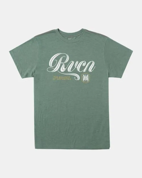 Rvca Midline TShirt Jade Men Short Sleeves