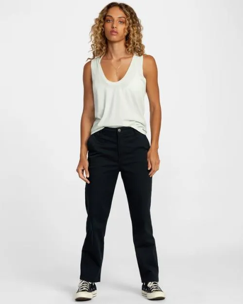 Rvca Minted Tank Top Sky Blue Women Tees and Tanks