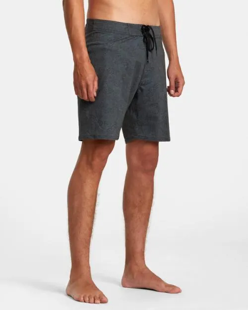 Rvca Neon Dragon Elastic Boardshorts 18034 Black Men Boardshorts
