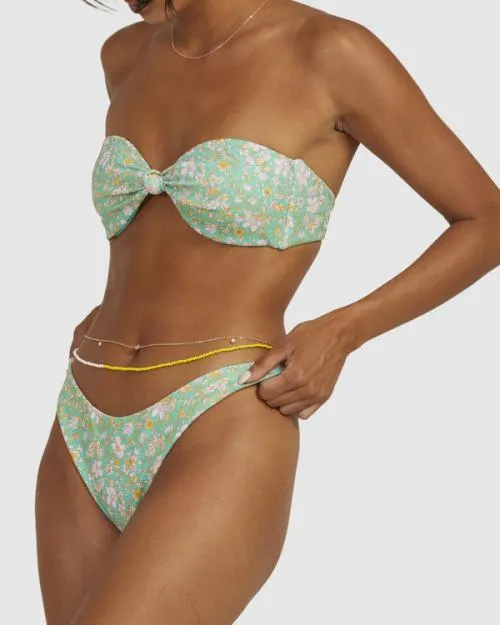 Rvca PETAL FRENCH BIKINI BOTTOM Spearmint Women Bikini Bottoms