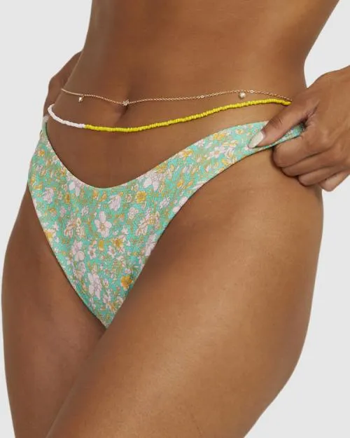 Rvca PETAL FRENCH BIKINI BOTTOM Spearmint Women Bikini Bottoms