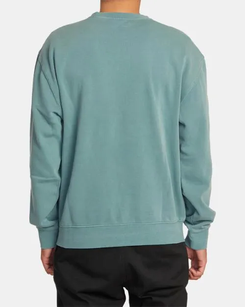 Rvca Ptc Sweatshirt Evergreen Men Hoodies and Sweatshirts