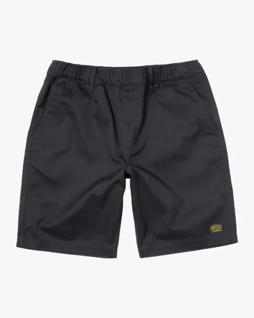 Rvca Recession Collection Americana Elasticized 20034 Shorts Black Men Shorts and Hybrids